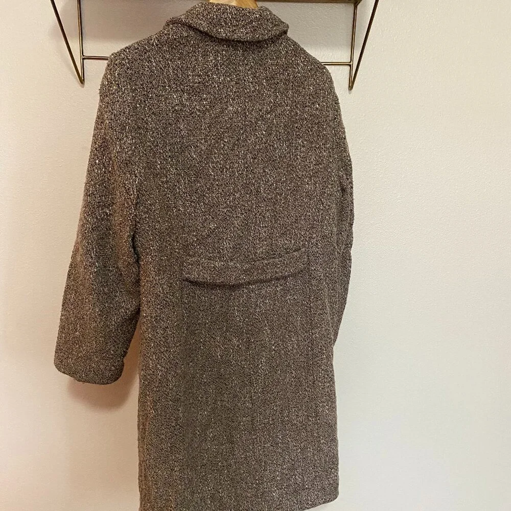 VTG ANNE KLEIN Women’s Wool-Blend Long Coat Size 14 *FLAW* Cozy, and Comfort - Picture 4 of 6